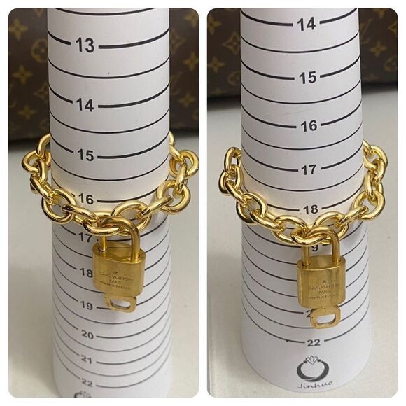 LOUIS VUITTON Lock and Key on (unbranded)Bracelet #302 - Picture 5 of 8